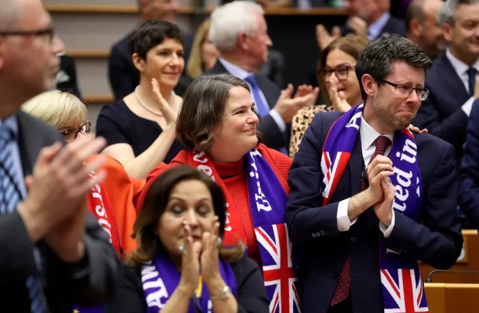 Brexit: el Parlamento Europeo ratificó el acuerdo y el Reino Unido saldrá del bloque el 31 de enero. AFP