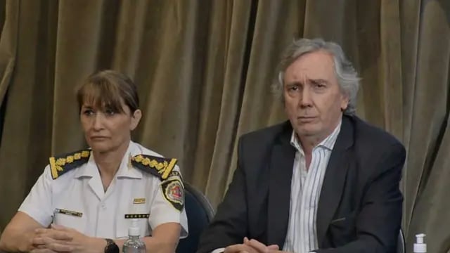 Seguridad: la jefa de la Policía de Córdoba, Liliana Zárate, y el secretario de Seguridad y Prevención, Claudio Stampalija