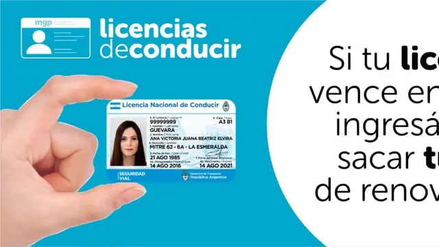 No habrá prórroga para las licencias de conducir que tengan su vencimiento este año