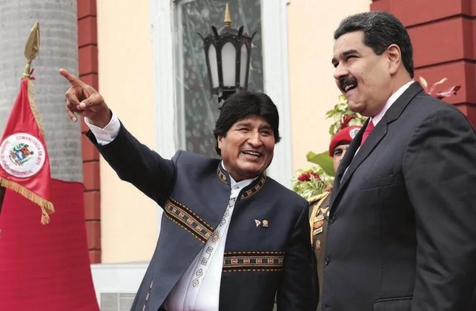 Evo Morales con Nicolás Maduro