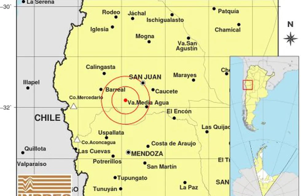 Un fuerte sismo tuvo epicentro en San Juan