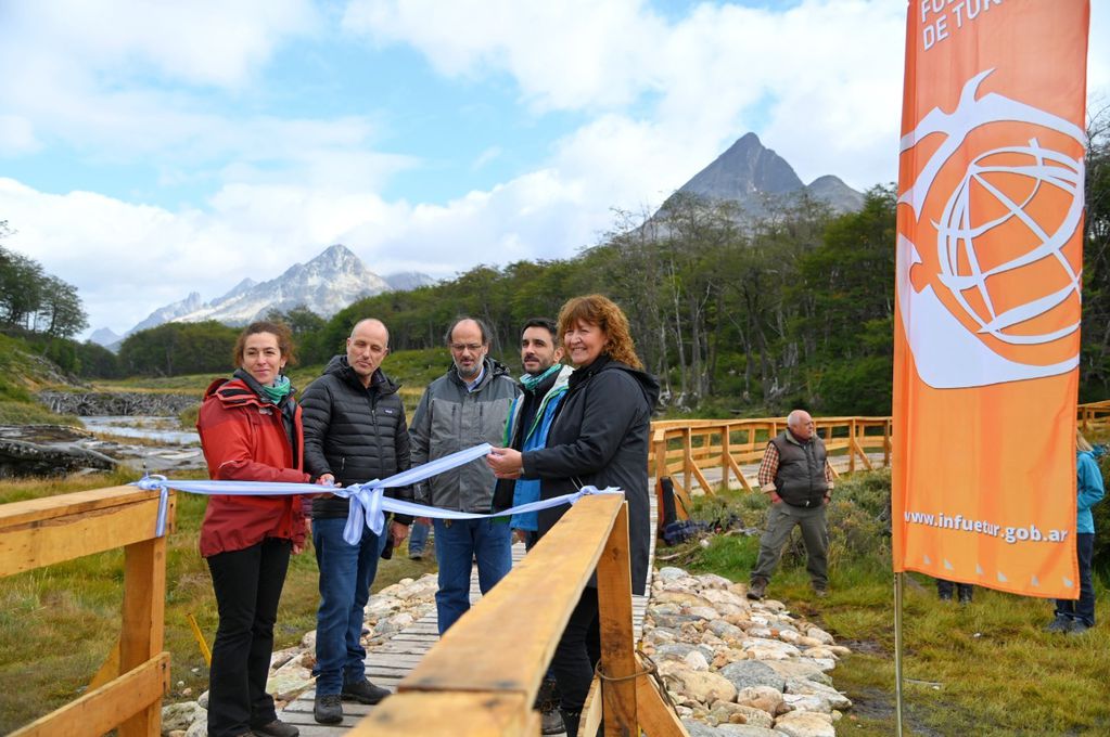 Se inauguró la obra en el popular sendero de Ushuaia.