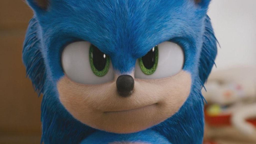 Sonic, el erizo más veloz, en la película. 