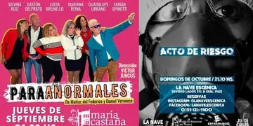 Obras de teatro en Córdoba.
