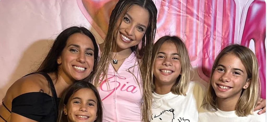 Las hijas de Cinthia Fernández conocieron a Emilia Mernes.