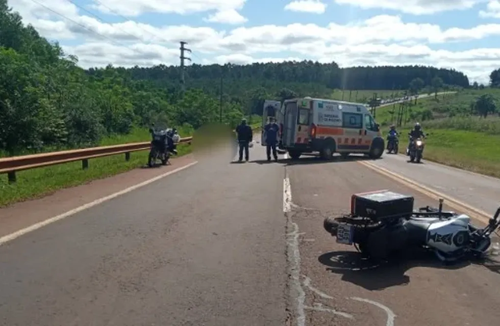 Accidente fatal en Capioví: un motociclista fallecido.