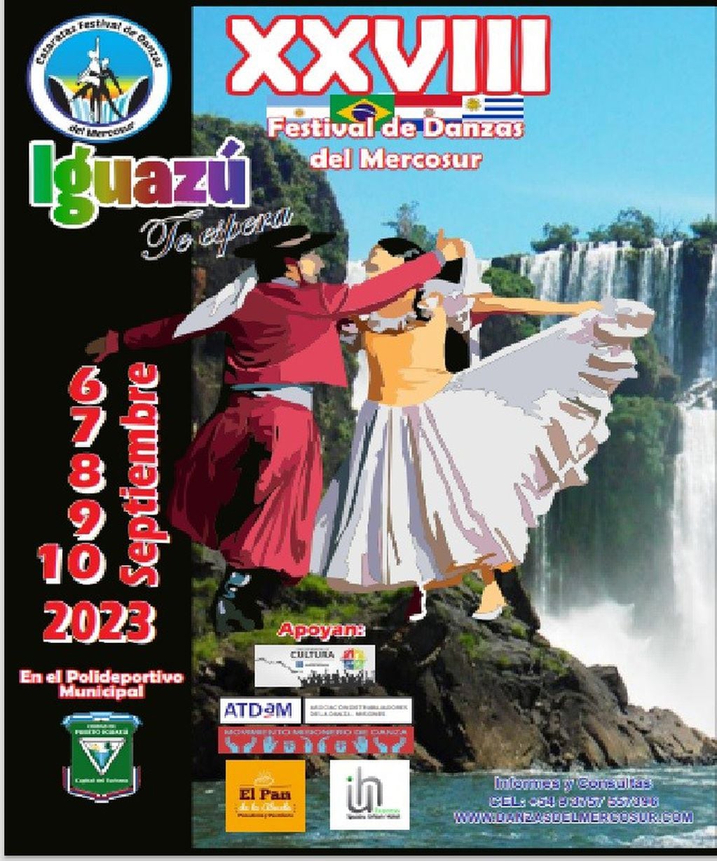 Llega a Puerto Iguazú el  28° Festival de Danzas del Mercosur.