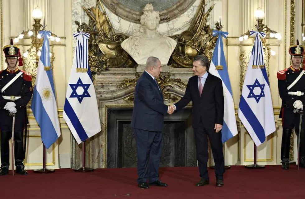 Declaración conjunta del presidente Mauricio Macri y Benjamin Netanyahu.