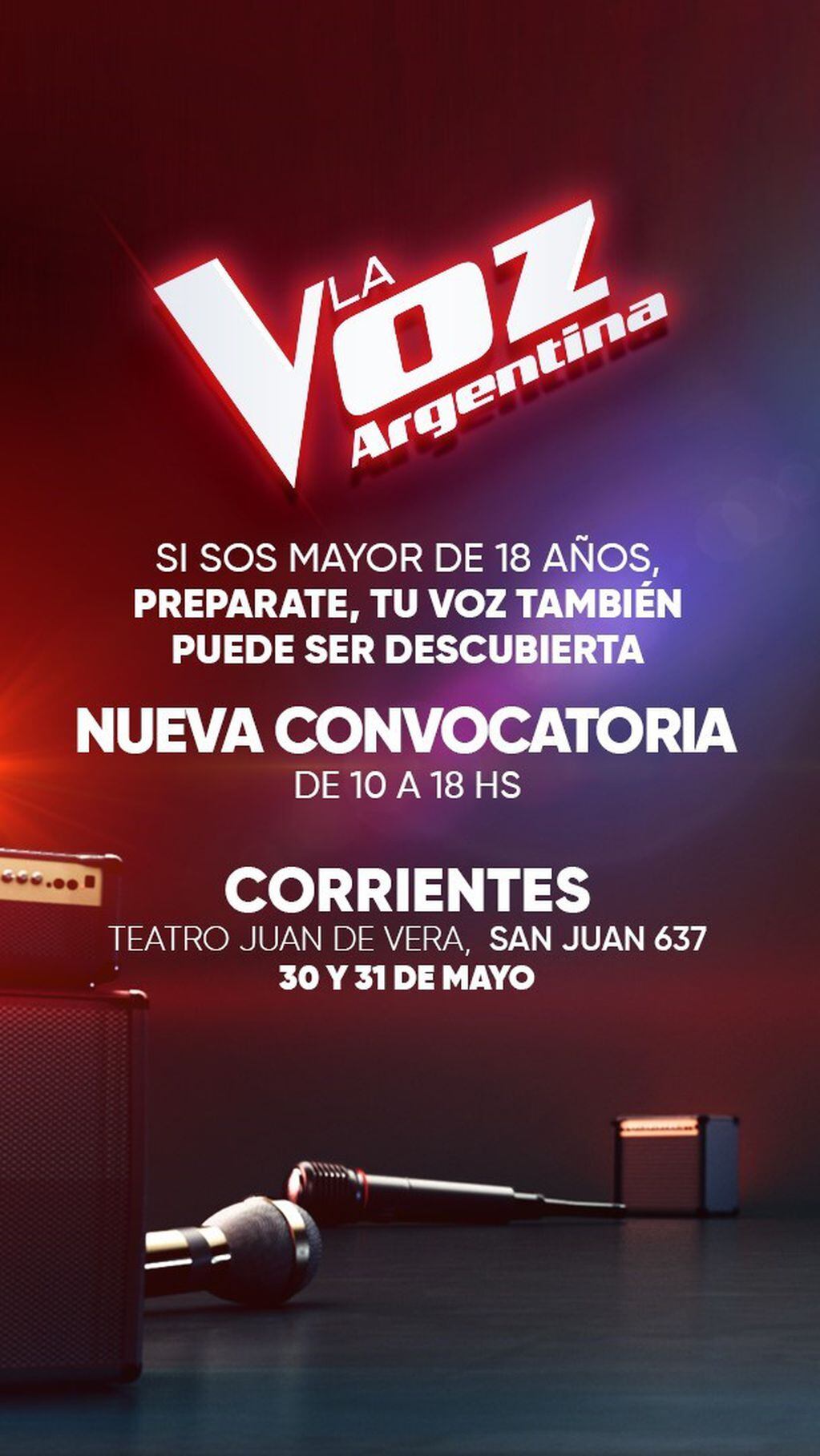 La Voz Argentina llega a Corrientes