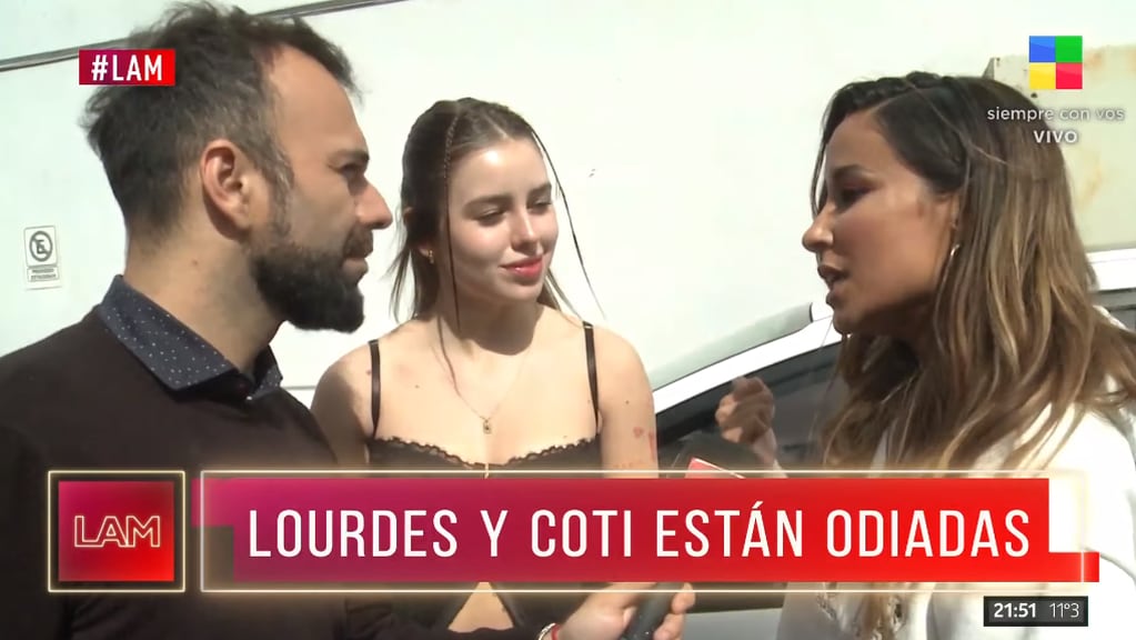 Lourdes Sanchez y Coti Romero cara a cara