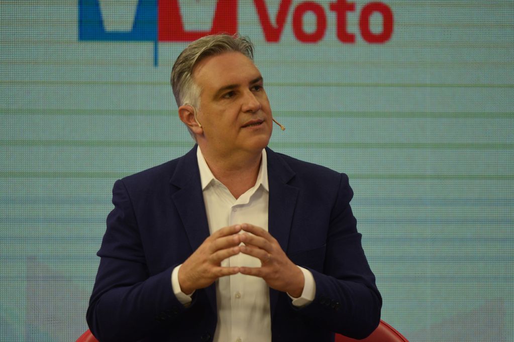 Martín Llaryora en Voz y voto. (Nicolás Bravo/La Voz)