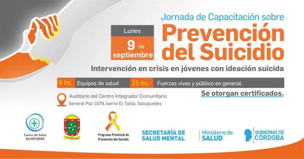 Jornada de Capacitación Prevención del Suicidio .