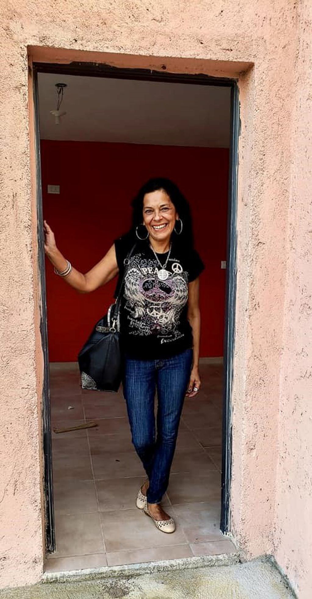 Patricia Gómez en su nueva casa de Mendiolaza.