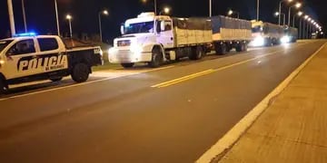 Nuevamente retuvieron a camiones de soja que ingresaron ilegalmente a la provincia