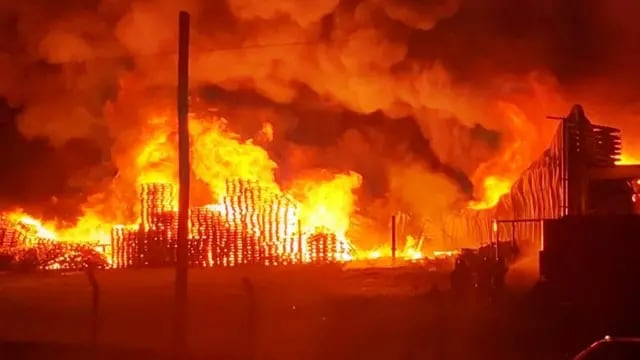 Se incendió una planta de Cagnoli en Tandil