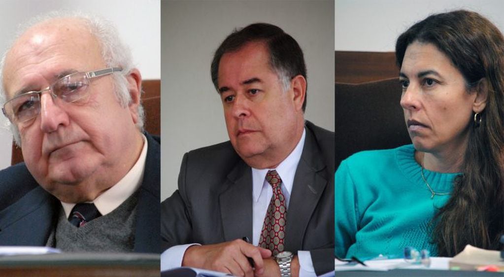 Los jueces Antonio Llermanos, Luis Ernesto Kamada  y Cecilia Sadir componen el tribunal que juzgará a Jesús Aníbal Casimiro.