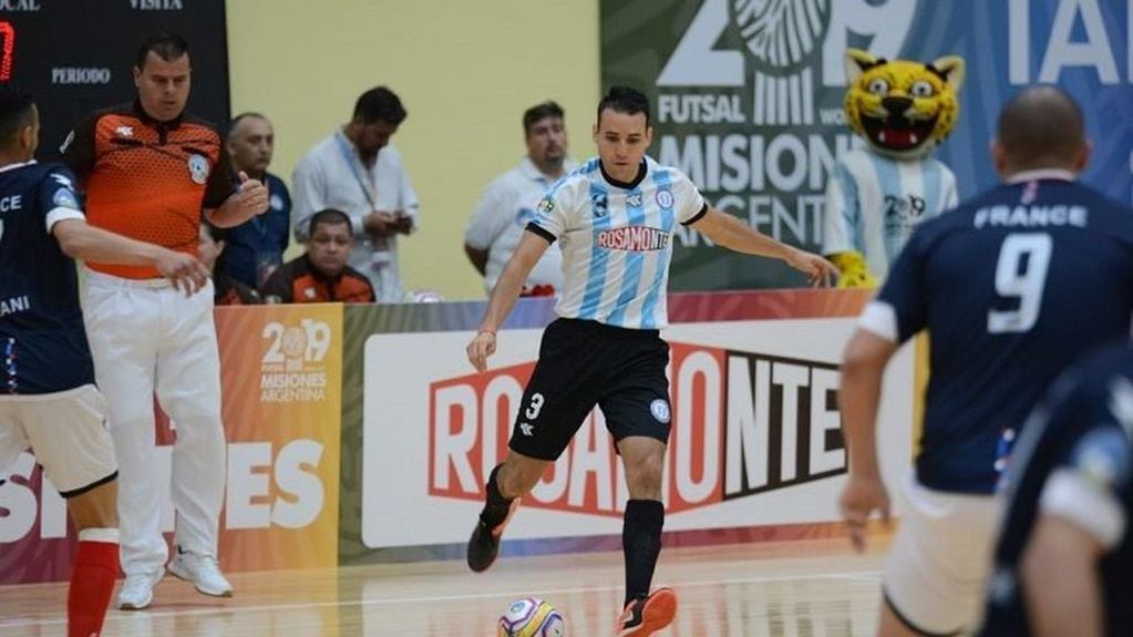 Diego Koltes, otra figura de la Selección Argentina de Futsal. (Los Andes)