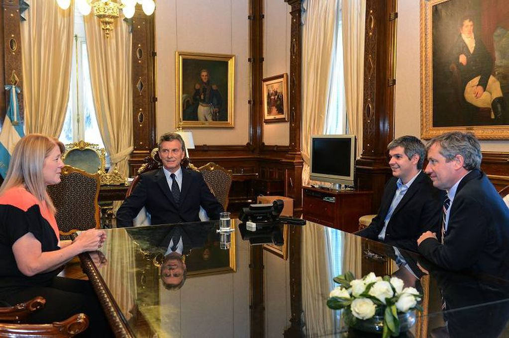 Macri, Stolbizer, Marcos Peña y Emilio Monzó. 