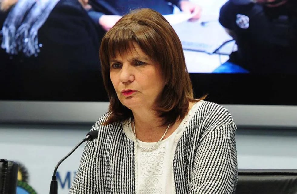 La ministra de Seguridad Patricia Bullrich. (Foto DyN)