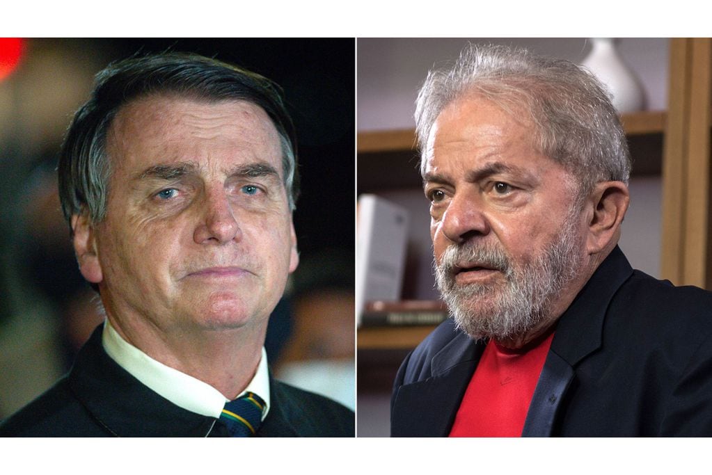 Lula da Silva aparece en ventaja en las encuestas para las elecciones presidenciales en Brasil sobre Jair Bolsonaro. Foto: CNN.