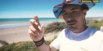 Agustín Neglia recorrió con "Modo Selfie" Las Grutas y comparó sus playas con Santorini, Grecia.
