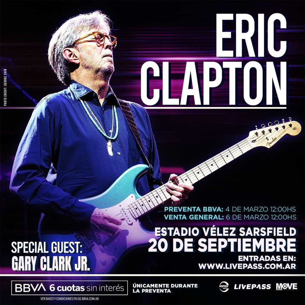 Eric Clapton llega a la Argentina y se presentará en el Estadio Vélez: precios de entradas