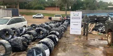 Secuestran contrabando de neumáticos en Puerto Iguazú