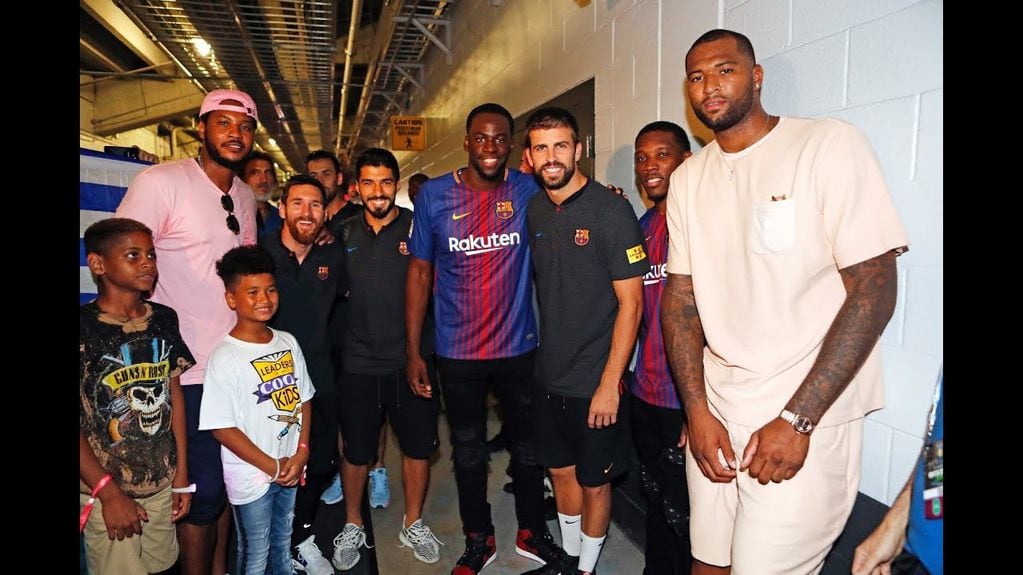 Draymond Green y su visita a Messi en Barcelona