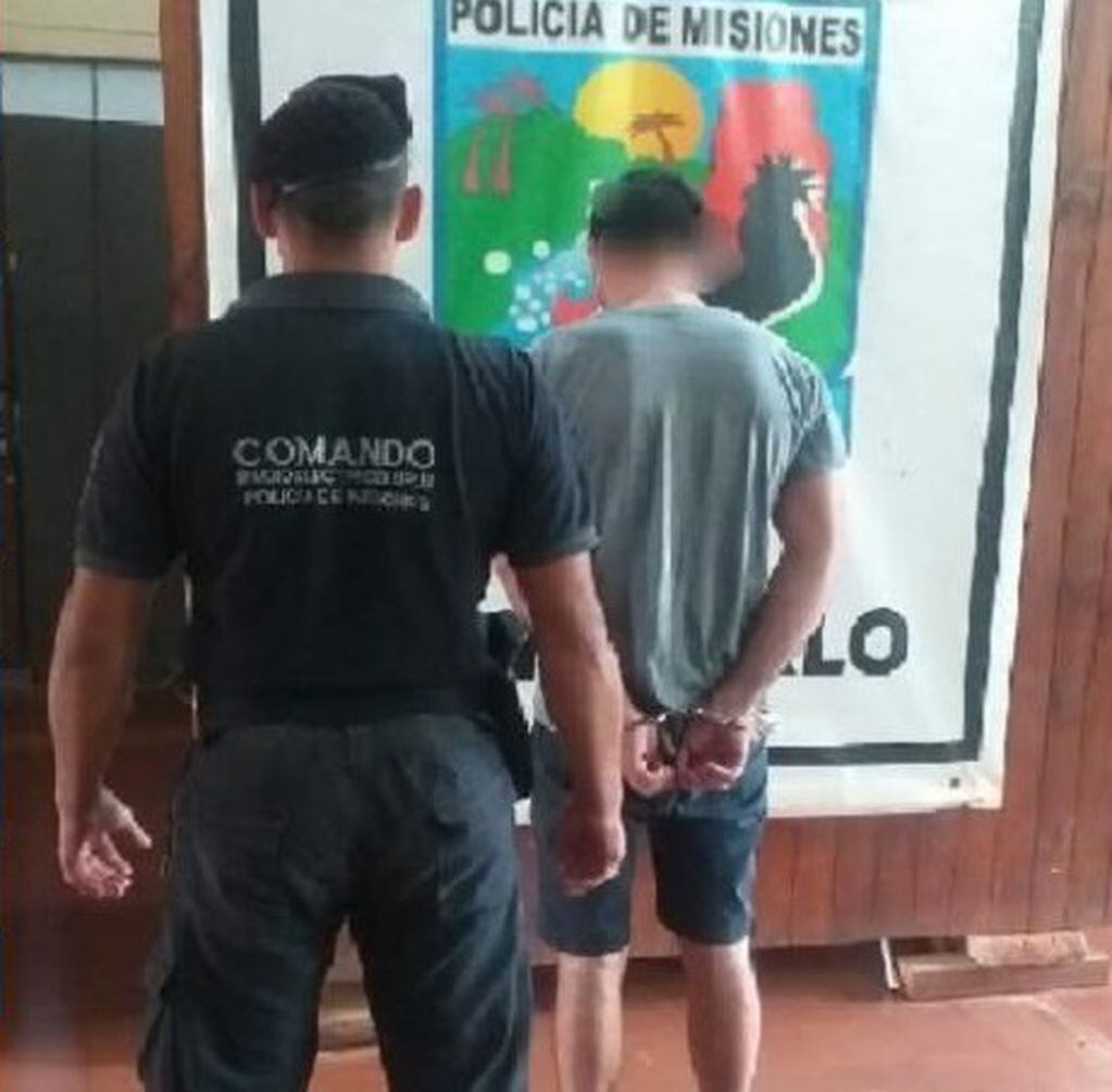 Un individuo terminó detenido tras ejercer violencia contra sus padres en Montecarlo.
