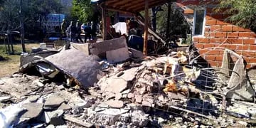Derrumbre en Huerta Grande