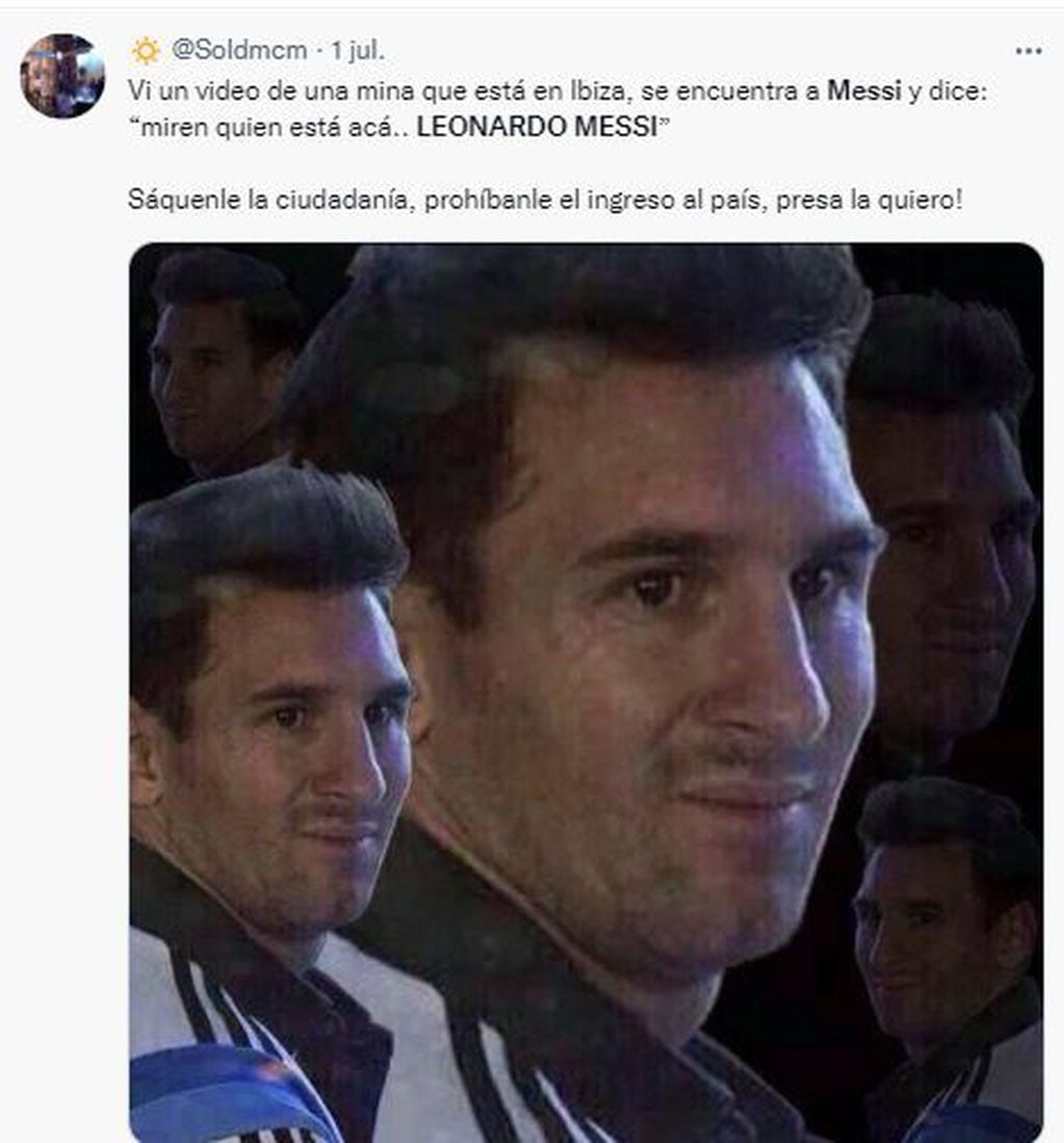 Los memes por el error al nombrar a Messi.