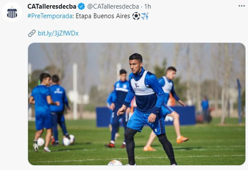 El plantel de Talleres avanza en Buenos Aires con su pretemporada.
