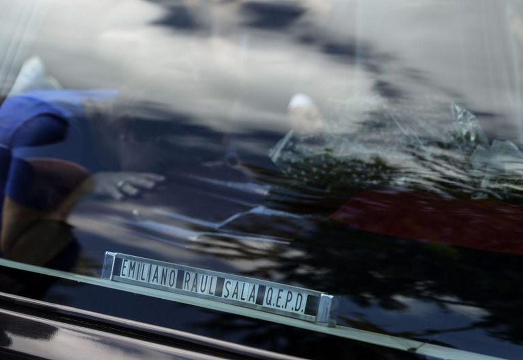 El velorio de Emiliano Sala (AFP)