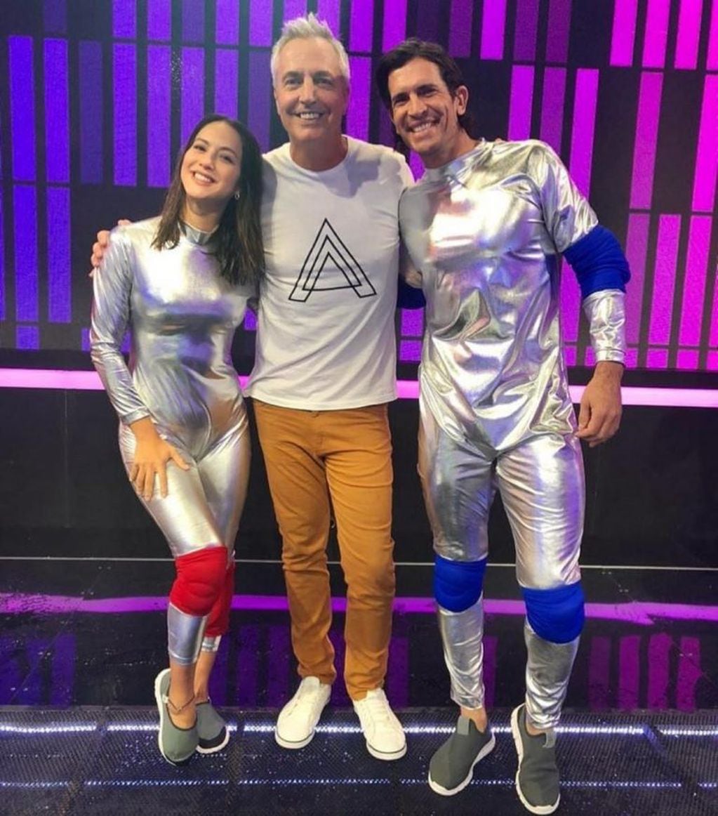 Flor Vigna, Diego Ramos y Marley en El Muro Infernal (Foto: Instagram)