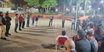 Vecinos de Puerto Esperanza se manifestaron reclamando seguridad
