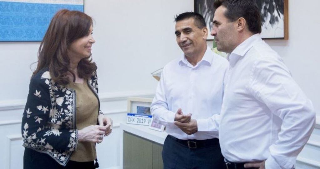 Darío Martín junto a Cristina Kirchner (web).