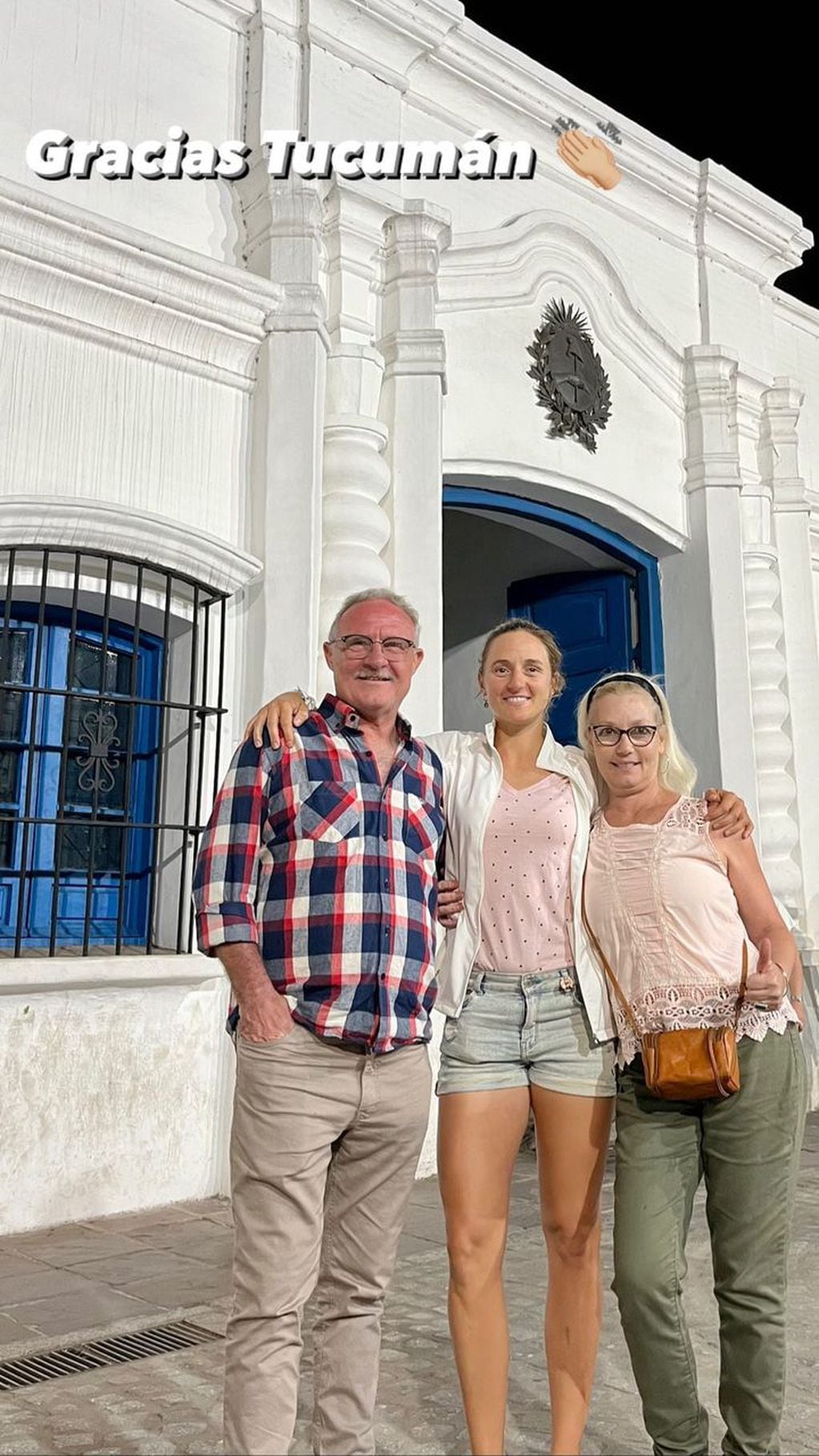Los padres de Podoroska viajaron a Tucumán para alentarla.