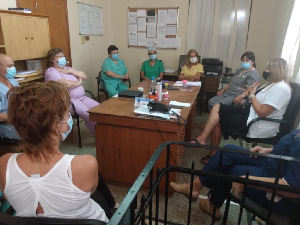 Jefes de Enfermería se reunieron con los directivos del Hospital Pirovano de Tres Arroyos