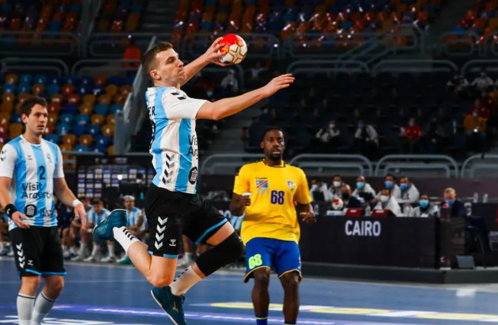 Argentina venció a Congo en su debut en el Mundial de Handball.
