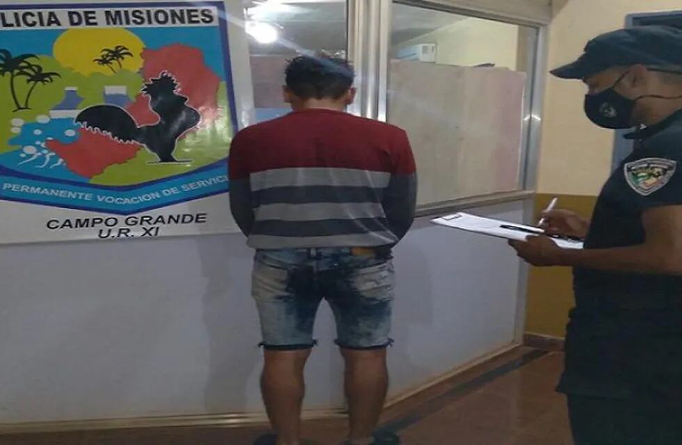 Joven detenido en Campo Grande acusado de violencia de género.