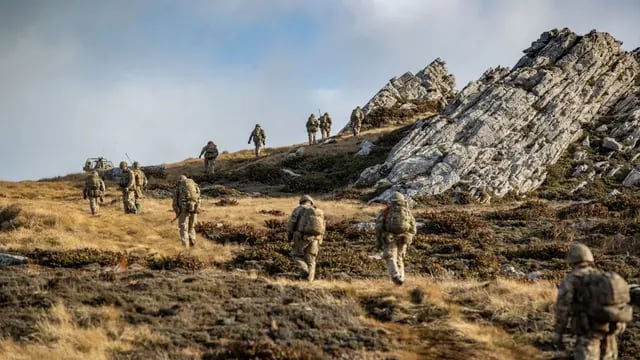 Ejercicios militares en Malvinas