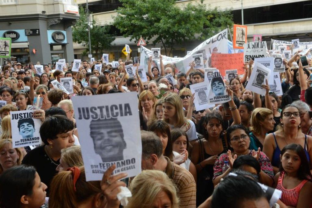 Marcha por Justicia para Fernando Báez Sosa. (Clarín)