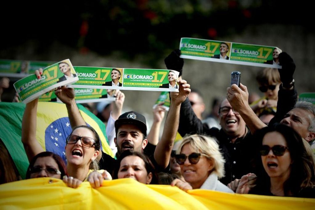Seguidores del ultraderechista Jair Bolsonaro (Foto: Fernando Bizerra Jr./EFE)