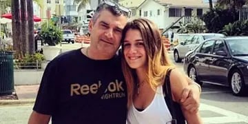 Camila Homs y su papá