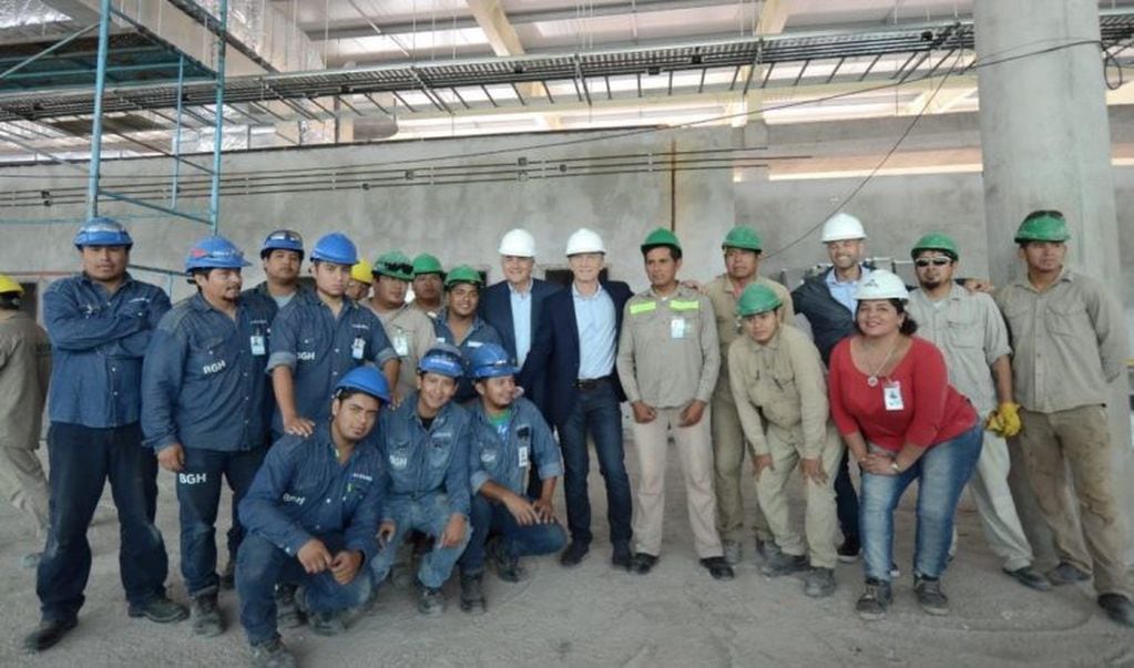 Macri recorrió las obras del aeropuerto de Jujuy