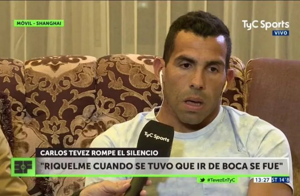 Carlos Tevez disparó duro contra Juan Romu00e1n Riquelme.