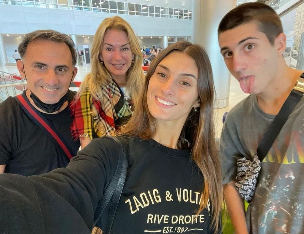 La foto que publicó Yanina Latorre de su viaje a Miami con su familia.