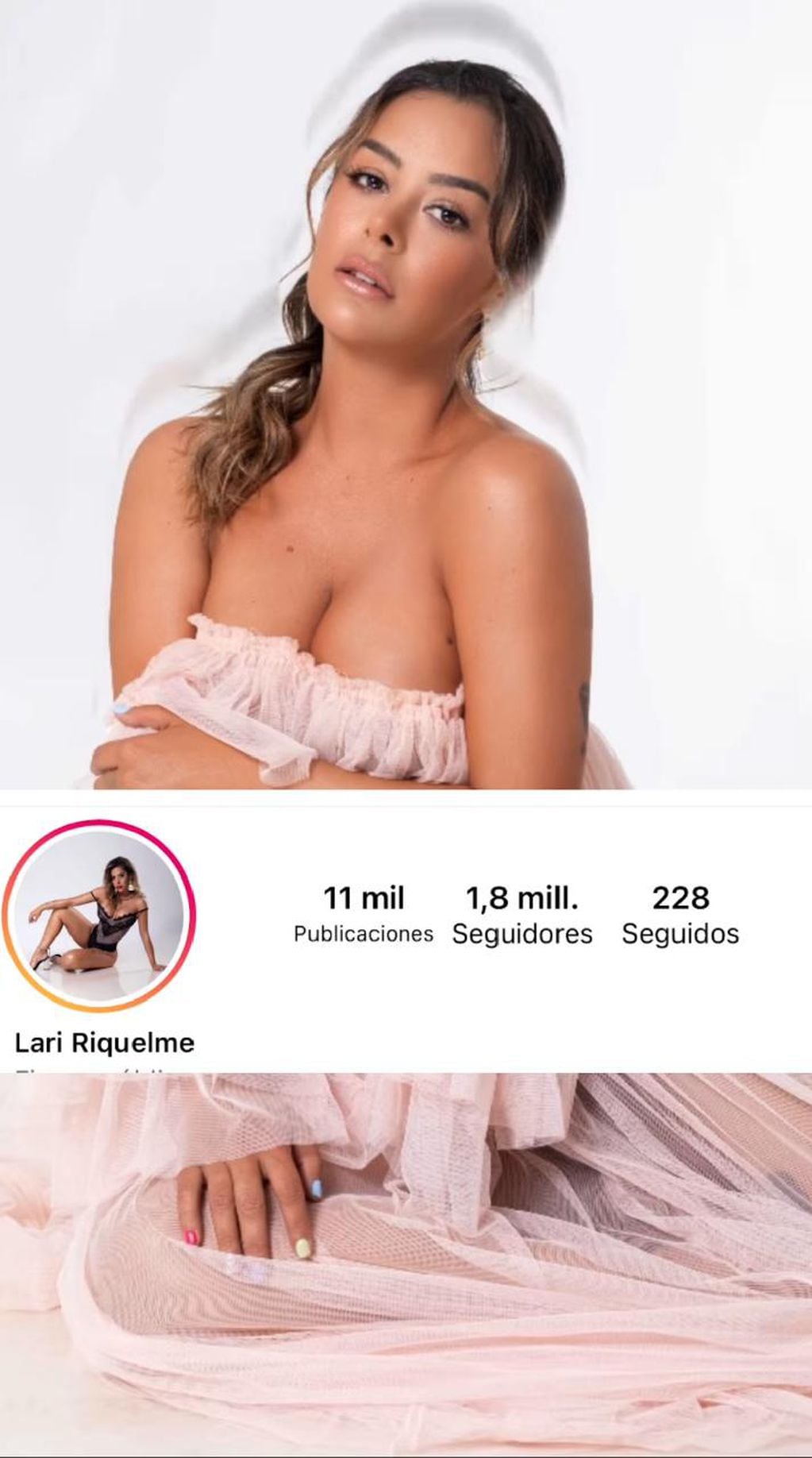 Larissa Riquelme celebró sus 1,8 millones de seguidores en Instagram