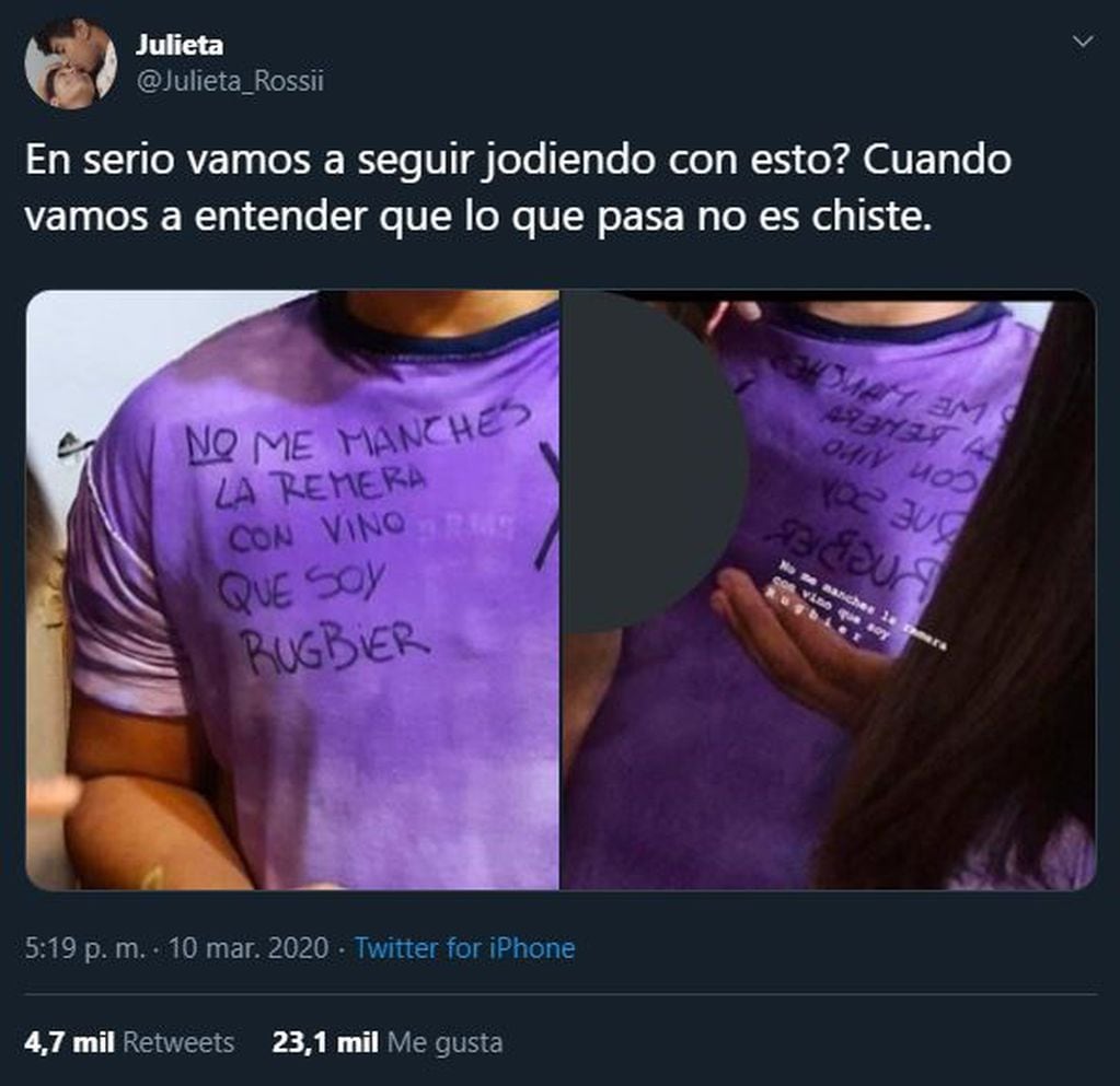El tuit que indignó a Julieta Rossi, novia de Fernando Báez Sosa (Web)