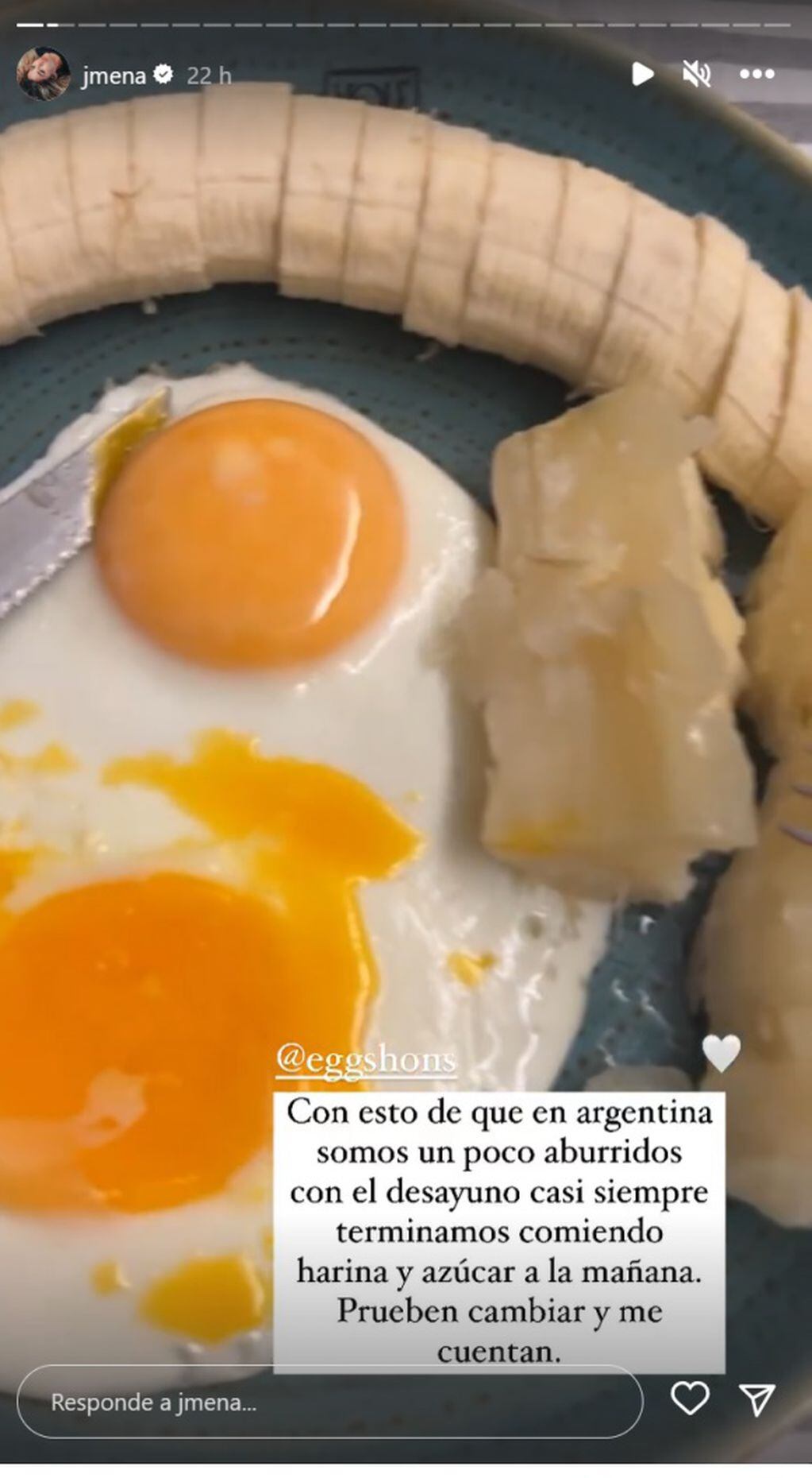 El original desayuno de Jimena Barón